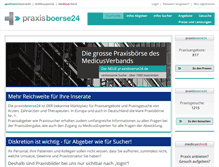 Tablet Screenshot of praxisboerse24.de